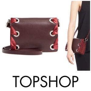 TOPSHOP Premium Leather Grace Crossbody Bag